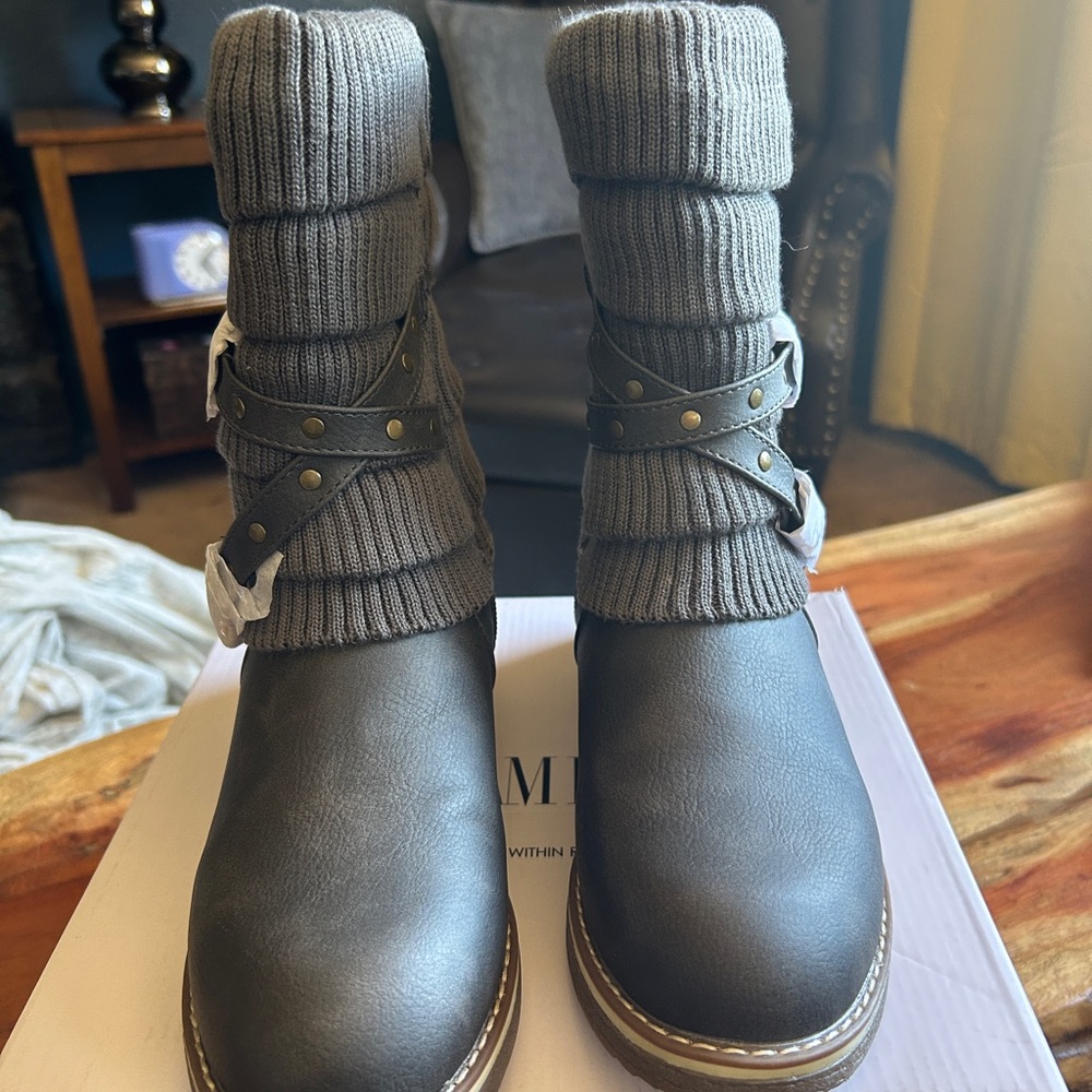 DREAM PAIRS - Women's Mid Calf Fashion Winter Snow Boots